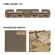 4" Male Tube Fastener in Tan Suggested Color Combinations