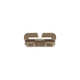 2" Male Tube Fastener in Tan