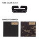 2" Male Tube Fastener in Black Suggested Color Combos