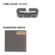 2" Male Tube Fastener in Manatee Grey Suggested Color Combos