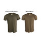 Short Sleeve Field Tee side by side color comparison of Commando Green and Stone Grey. 