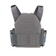 Low Visibility Plate Carrier in Manatee Grey, Front View