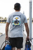 FirstSpear No Bubbles No Troubles athletic cut t-shirt back view on the dock