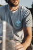 FirstSpear No Bubbles No Troubles athletic cut t-shirt front detail on the boat
