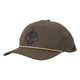 Perforated Rope Skull Hat, Dark Loden