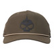 Perforated Rope Skull Hat, Dark Loden