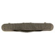 Padded AGB Sleeve 6/12, Ranger Green flat front view, zipper open