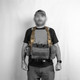 Reversible Modular Chest Rig, 6/12, Ranger Green lifestyle front view rigged with multiple pouches
