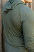 FirstSpear Hooded Field Shirt - ACM Base 150, Commando Green back image.