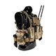 Imbrex™ Offset Reconnaissance Chest Rig in MultiCam, Side View Loaded Out 