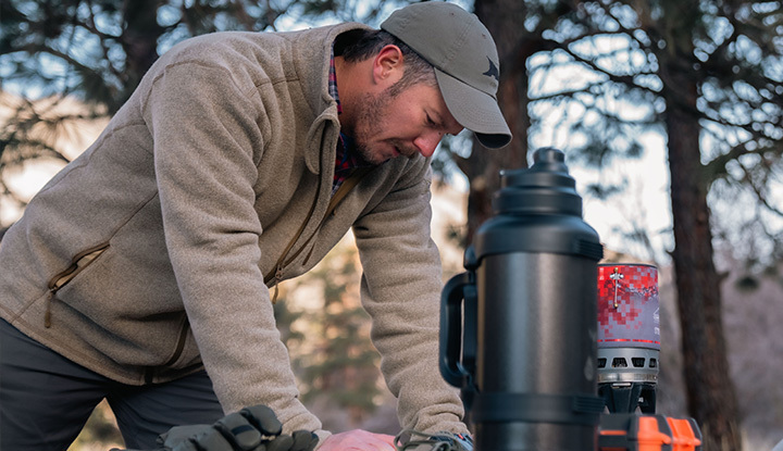 FirstSpear American Wool in an outdoor camping setting made in America