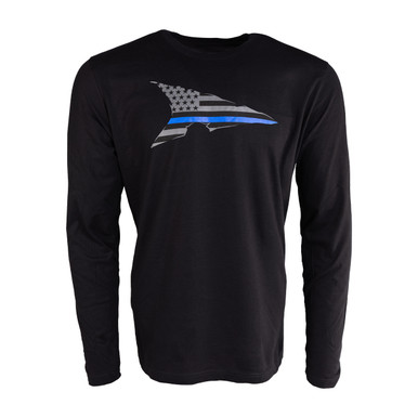 thin blue line dri fit shirt