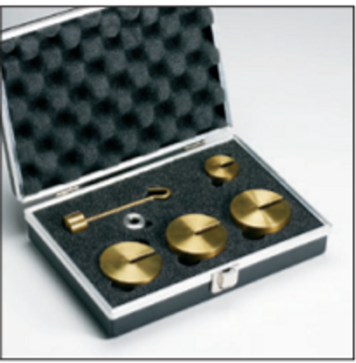 Calibration Weight Set contains a combination of certified weights which may be used to confirm the calibration and linearity of each specific load cell.