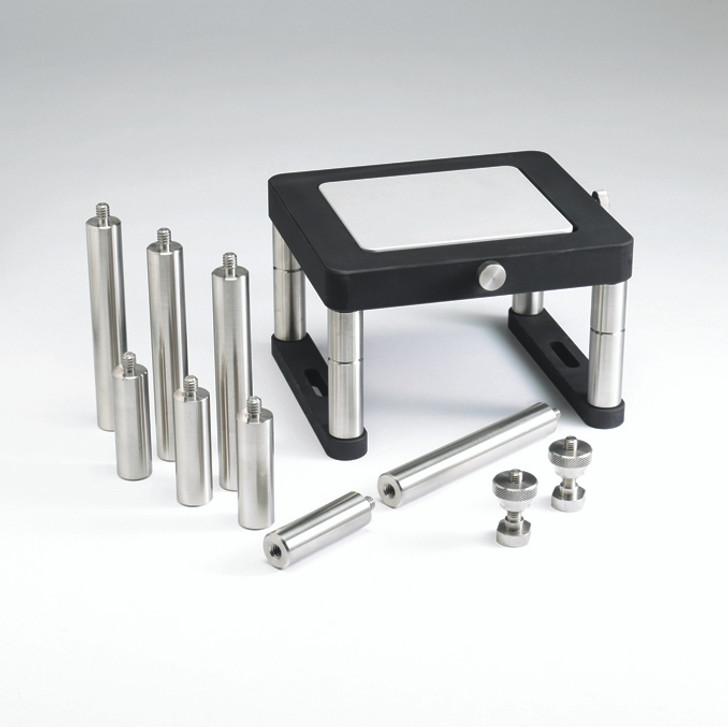 Fixture Base Table is rectangular with removable insert which can be used as test surface.