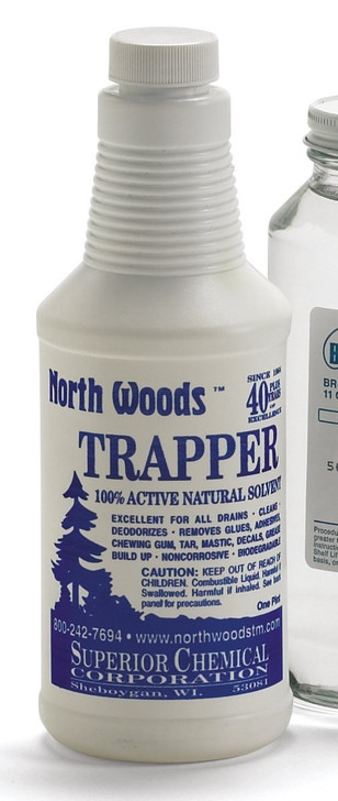 Trapper Cleaning Fluid is a pure citrus solvent used to emulsify heavy grease and oil deposits from surfaces