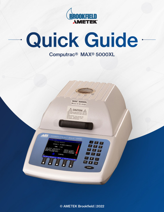 MAX 5000XL- Quick Guide