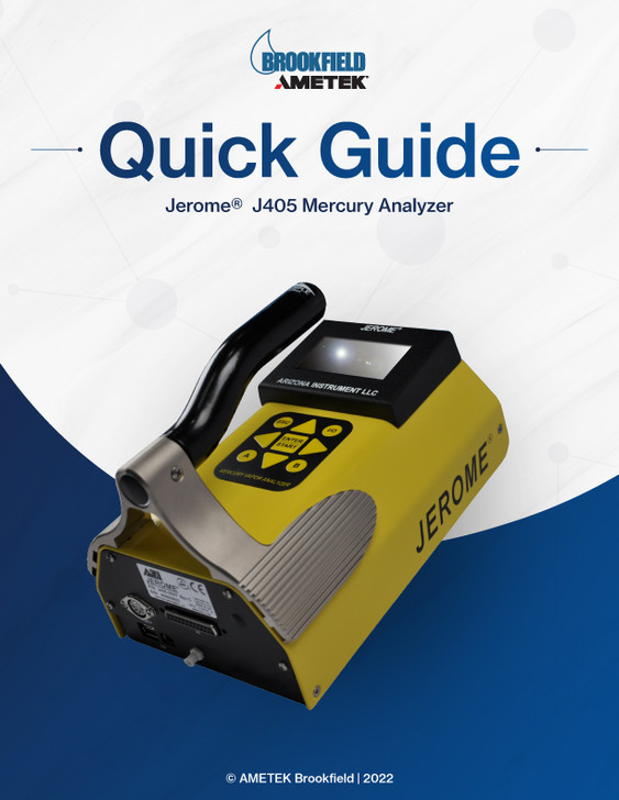 Jerome J405 Mercury Analyzer Quick Guide