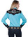 Poly/rayon blend snap front blouse PL-637