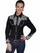Poly/rayon blend snap front shirt,Floral Tooled Blouse PL-654