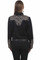 VINE EMBROIDERED WITH CANDY CANE PIPING LONG SLEEVE SHIRT PL-866