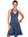 Halter Dress With Ruffle Trim PSL-053