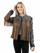 Embroidered Beaded Fringe Leather Jacket L1073