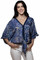 Paisley Print Tie Front Blouse HC1042