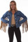 DENIM Jackets WITH LEOPARD FRINGE HC647