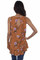 Sleeveless Scoop Neck Floral Blouse HC603
