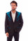 Floral Embroidered Button Front Blazer,Floral Embroidered Blazer P-916