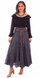 ELEGANT ACID WASH SKIRT,Acid Washed Shirt with Beaded Belt PSL-136
