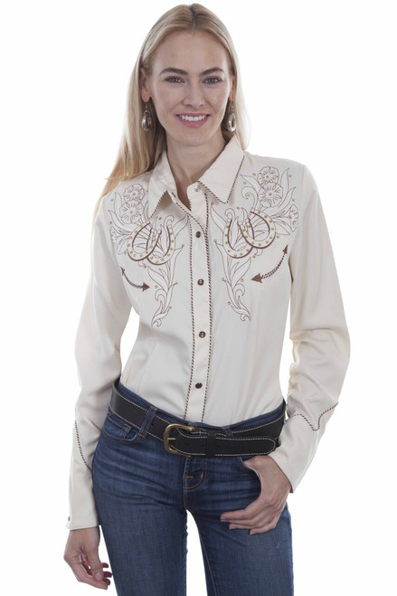 Poly/rayon blend snap front shirt PL-873