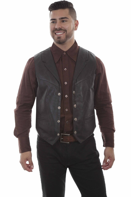 Leather LAPEL Vest 509