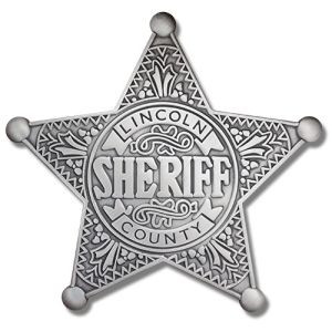 SHERIFF LINCOLN COUNTY N.M. BADGE PH-03