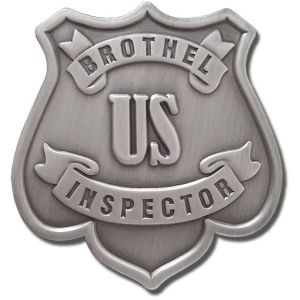 US BROTHEL INSPECTOR BADGE PH-88