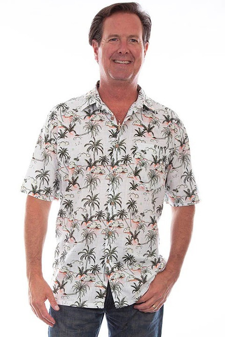 ALOHA HAWAII WHITE SHORT SLEEVE SHIRT 5314