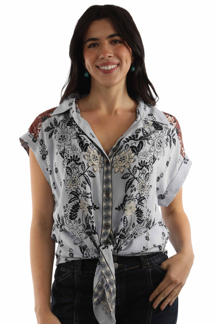 Tie Front Blouse HC1055