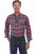 Signature Men'S Plaid Long Sleeve Shirt PS-244