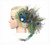 Fancy Feather Hair Clip DH7027