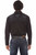 Rose Embroidered Straight Yoke Long Sleeve Shirt P-893