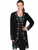 Fringe Embroidered Suede Coat L165