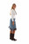 Fringe Jean Skirt HC938
