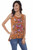 Sleeveless Scoop Neck Floral Blouse HC603
