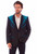 Floral Embroidered Button Front Blazer,Floral Embroidered Blazer P-916