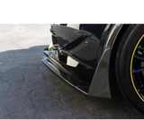 APR Performance Carbon Fiber Front Bumper Canards and Spats, OEM C7 Z06 Stage 2|3 Airdams Only Chevrolet Corvette C7 Z06 2014-2019