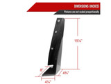Spec-D Black 2PC Front Bumper Canards Spats Cover Chevrolet Corvette 2014-2019