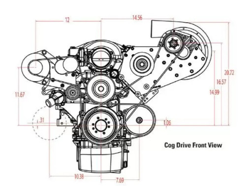 ProCharger Cog Kit with F-2 Carbureted & EFI LS Engine Swap Cog Race Kits