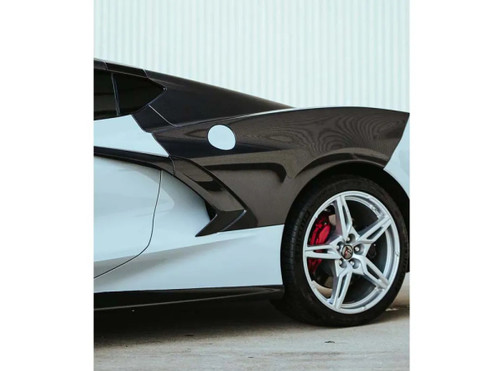 Anderson Composites Carbon Fiber Rear Fenders Pair for 2020-2024 Chevrolet C8 Corvette Stingray