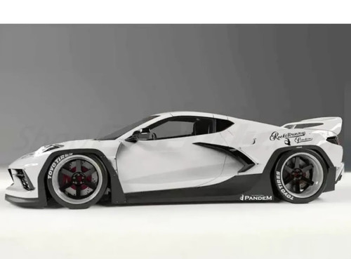 GReddy Rocket Bunny Front Lip Spoiler Chevrolet C8 Corvette 2020-2024