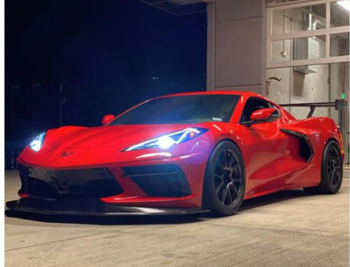 LG Motorsports GT2 Carbon Fiber Tunneled Splitter for Chevrolet Corvette C8 2019-2024